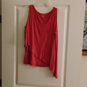 Women's Asymmetrical Pink Top
